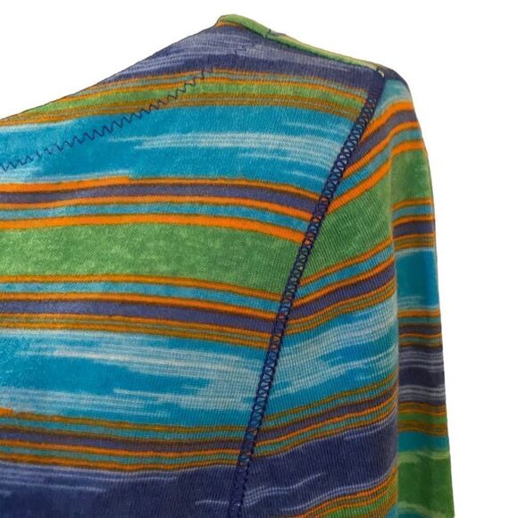 Lauren Jeans Co Ralph Lauren‎ Multi Color Striped Top - Picture 6 of 13